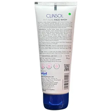 Clinsol Anti Acne Facewash 70gm product image