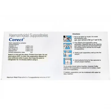 Corect Suppository product image