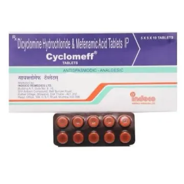 Cyclomeff 20mg/250mg Tablet product image