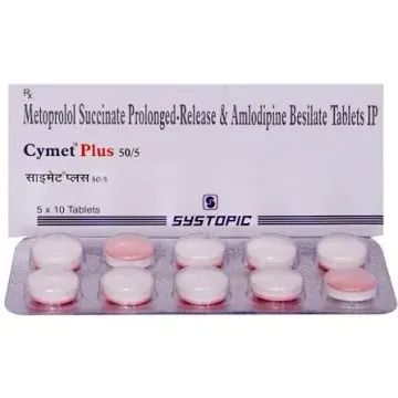 Cymet Plus 5 Mg/50 Mg Tablet product image