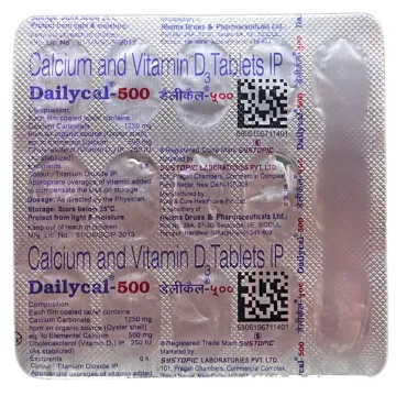 Dailycal 500 Tablet product image