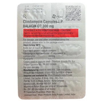 Dalacin C 300mg Capsule product image