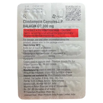 Dalacin C 300mg Capsule product image