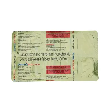 Damita M 10/1000 Tablet product image