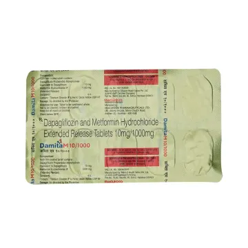 Damita M 10/1000 Tablet product image