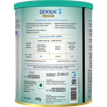 Dexolac Premium 3 Powder 400gm product image