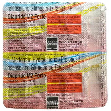 Diapride M2 Forte Tablet product image