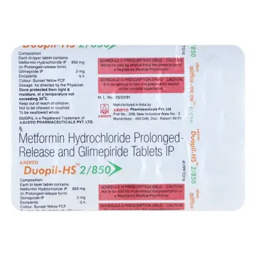 Duopil Hs 2/850 Tablet product image