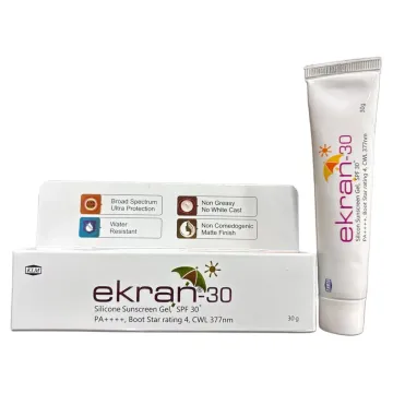 Ekran 30 Silicone Sunscreen Spf 30+ Gel 30gm product image