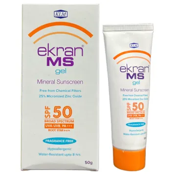 Ekran Ms Spf 50 Sunscreen Gel 50gm product image