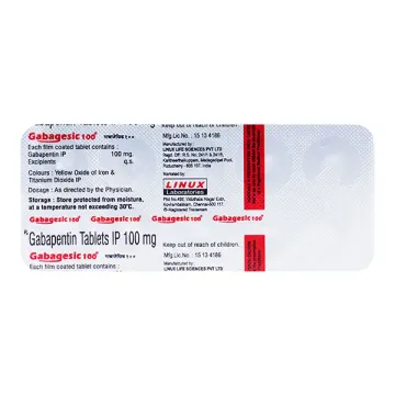 Gabagesic 100 Tablet product image