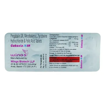 Gabaxia 75 Sr Tablet product image