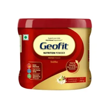 Geofit Vanilla Flavoured Protein Powder Enriche... product image