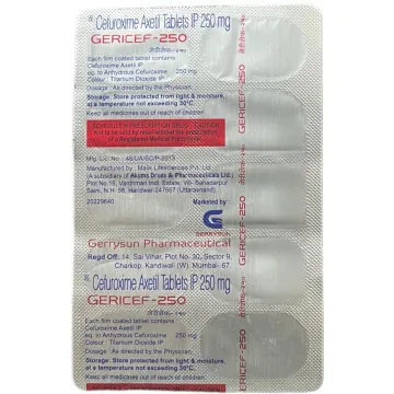 Gericef 250 Tablet product image