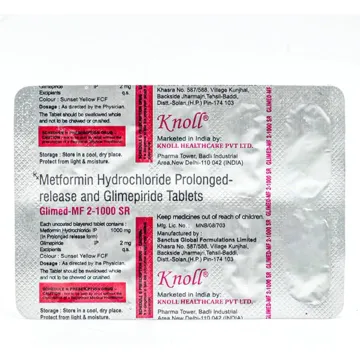 Glimed Mf 2/1000 Sr Tablet product image