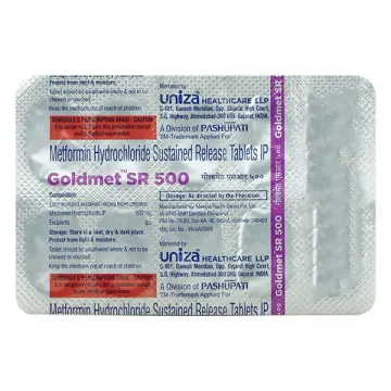 Goldmet 500mg Tablet Sr product image