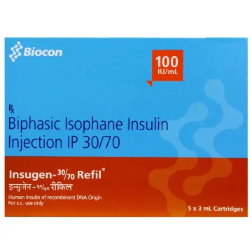 Insugen 30/70 100iu/ml Refill Cartridge product image