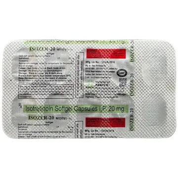 Isozer 20 Capsule product image