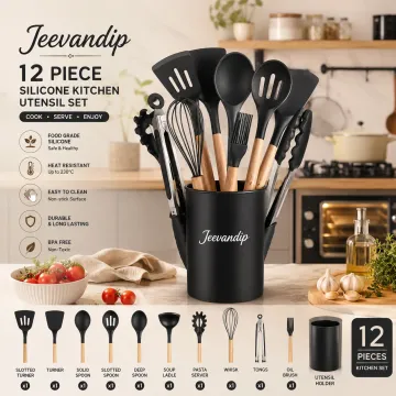 Jeevandip 12 Piece Silicone Kitchen Set product image