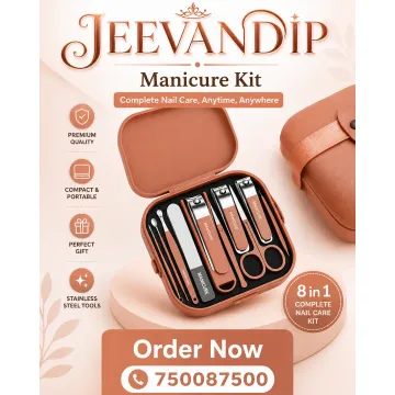 Jeevandip 8 In 1 Manicure Kit product image