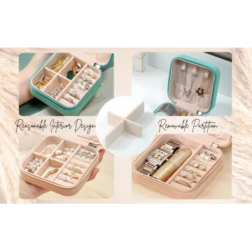 Jeevandip Lather Zipper Mini Jewellery Box product image
