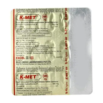 K Met 500 Tablet product image