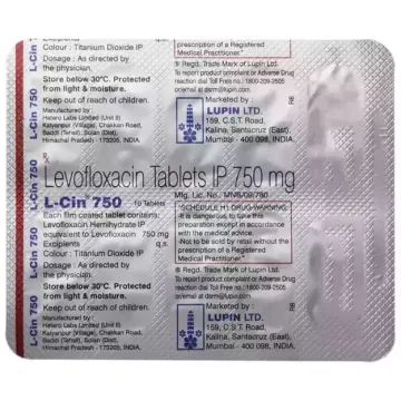 L Cin 750 Tablet product image