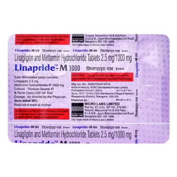 Linapride M 1000 Tablet product image