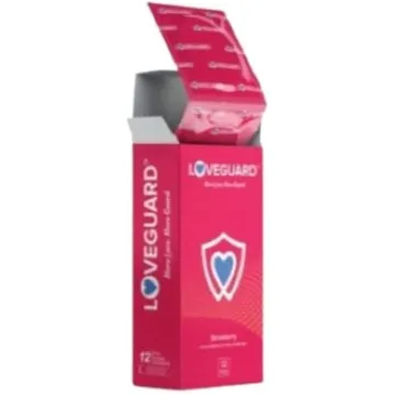 Loveguard 12 Pcs Strawberry Flavoured Dotted Co... product image
