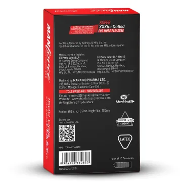 Manforce 1500 Dots Strawberry Flavoured Xotic P... product image