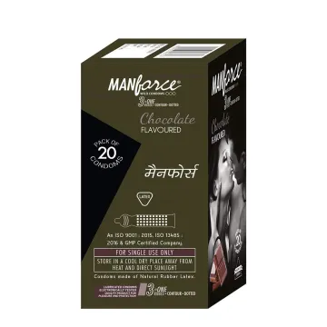 Manforce 342 Dots Chocolate Flavoured 2 In One ... product image