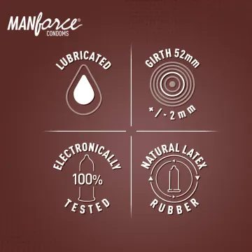 Manforce 342 Dots Chocolate Flavoured 2 In One ... product image