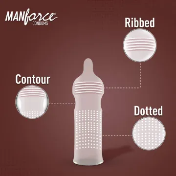 Manforce 342 Dots Chocolate Flavoured 2 In One ... product image
