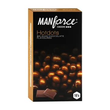 Manforce Hotdots Belgian Chocolate Flavoured Co... product image