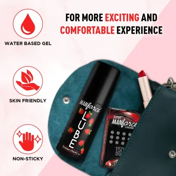 Manforce Lube Strawberry Flavour Gel 60ml product image