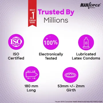 Manforce Xtasy Black Grapes Dotted Premium Cond... product image