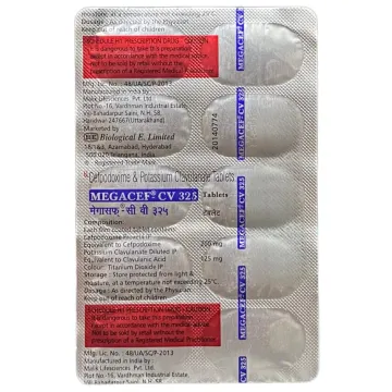 Megacef Cv 325 Tablet product image