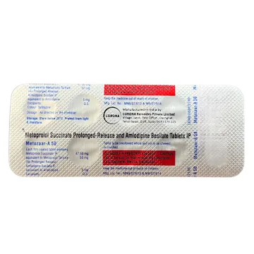 Metozaar A 50 Tablet product image