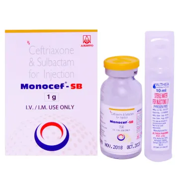Monocef Sb 1g Injection product image