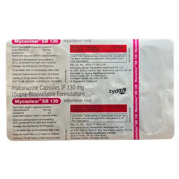 Mycoclear Sb 130mg Capsule product image
