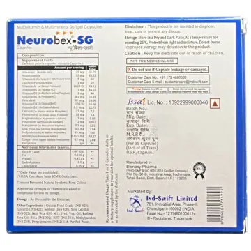 Neurobex Sg Soft Capsule product image
