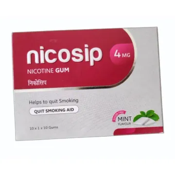 Nicosip 4mg Nicotine Gum product image