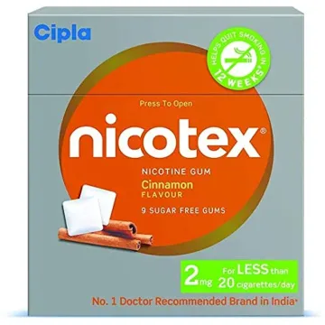 Nicotex Cinnamon Flavour Nicotine Gums 2 Mg product image