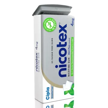 Nicotex Mint Plus Nicotine Gums 4 Mg product image