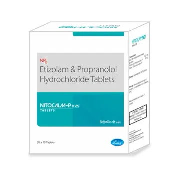 Nitocalm P 0.25 Tablet product image
