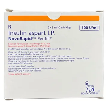 Novorapid Penfills 5 X 3ml Cartridge product image