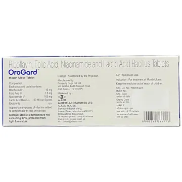 Orogard Mouth Ulcer Tablet product image