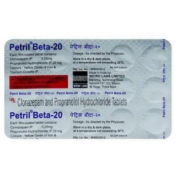 Petril Beta 20 Tablet product image