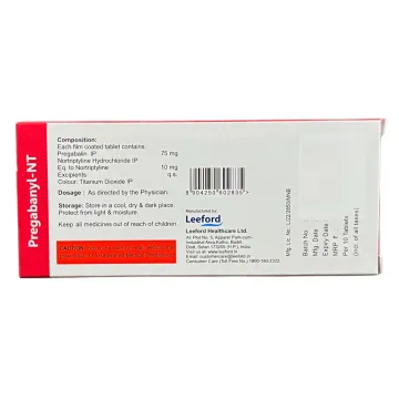 Pregabanyl Nt Tablet product image