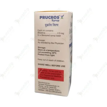 Prucros 2.5mg Syrup 60ml product image